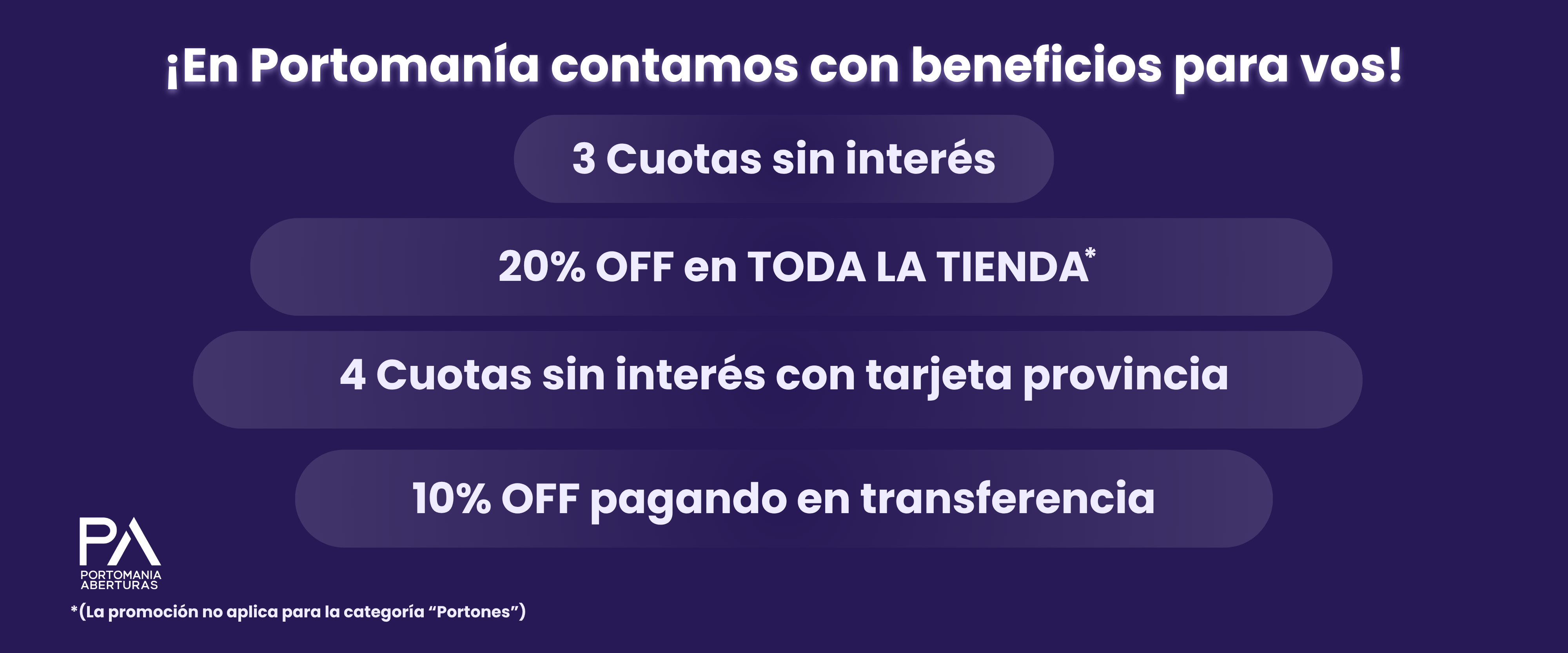 10% OFF pagando en transferencia 3 Cuotas sin interés 4 Cuotas sin interés con tarjeta provincia (5)